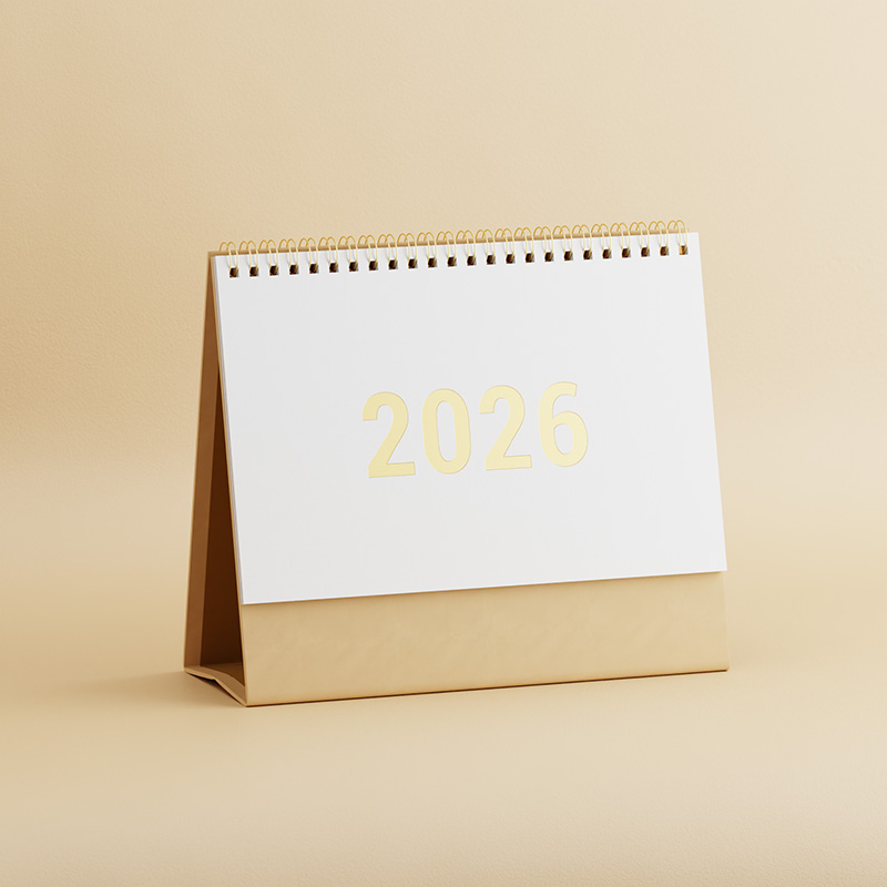 中號無印風臺歷