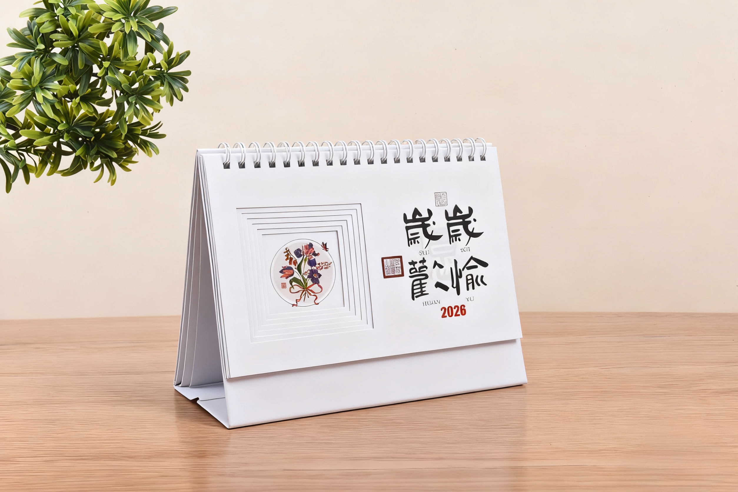 鏤空紙架/木架臺(tái)歷